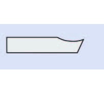 Лезвие для снятия 45 градусной фаски на прямой или контурной кромке GRATTEC L1 BL10011