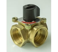 Трехходовой поворотный смесительный клапан VIEIR 2 латунный для магистральных контуров и смесительных узлов систем отопления VR195/3-6