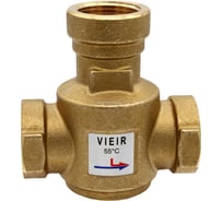 Трехходовой термостатический антиконденсационный клапан VIEIR 1 55 C для защиты твердотопливного котла и обратной линии от конденсата VR238