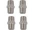 Ниппель сантехнический резьбовой NEWKEY ДУ 15 (1/2 дюйма), AISI 304, набор 4 шт NAB4-NK-NM15/4 1