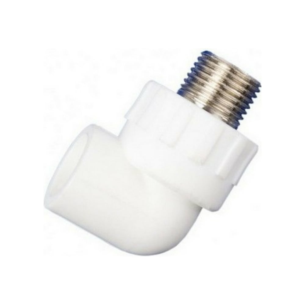 Угольник MeerPlast PPRC белый Дн32x20 Ру25 90гр. наружная резьба D200 ...