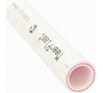 Труба MeerPlast PPR армированная стекловолокном Дн32 Ру20 белая, длина 4 метра D200-00617