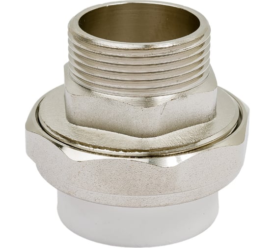 Разъемная муфта PPRC MeerPlast Дн40х32 Ру25 белая наружная резьба D200-00505