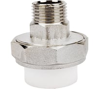 Разъемная муфта PPRC MeerPlast Дн25х15 Ру25 белая наружная резьба D200-00495