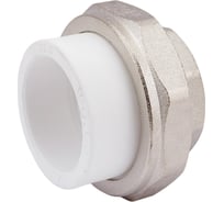 Разъемная муфта PPRC MeerPlast Дн40х32 Ру25 белая внутренняя резьба D200-00504