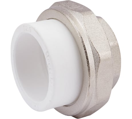 Разъемная муфта PPRC MeerPlast Дн40х32 Ру25 белая внутренняя резьба D200-00504