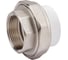 Разъемная муфта PPRC MeerPlast Дн40х32 Ру25 белая внутренняя резьба D200-00504 2