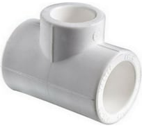 Тройник MeerPlast полипропиленовый PPRC равнопроходной Ду110 Ру25, под приварку D200-00583