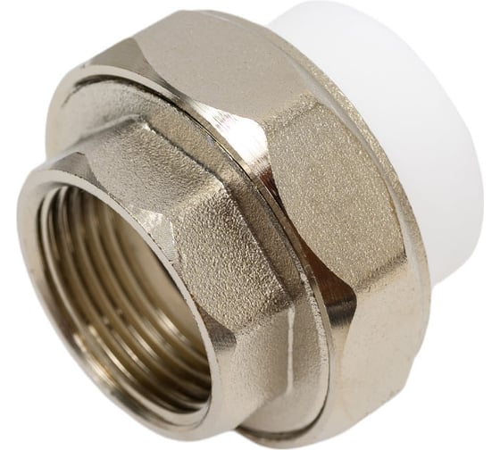 Разъемная муфта PPRC MeerPlast Дн25х20 Ру25 белая внутренняя резьба D200-00496