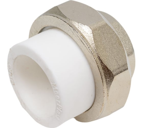 Разъемная муфта PPRC MeerPlast Дн25х20 Ру25 белая внутренняя резьба D200-00496