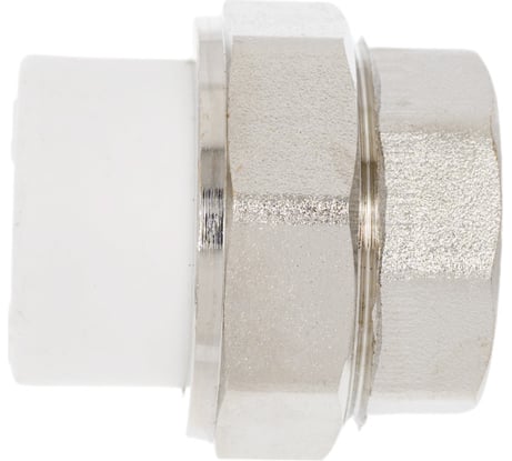 Разъемная муфта PPRC MeerPlast Дн20х20 Ру25 белая внутренняя резьба D200-00492