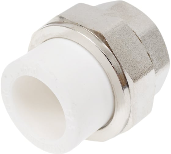 Разъемная муфта PPRC MeerPlast Дн20х20 Ру25 белая внутренняя резьба D200-00492