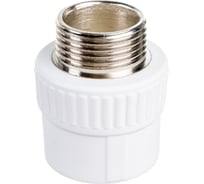 Комбинированная муфта PPRC MeerPlast Дн32x25 Ру25 Base наружнаяя резьба D200-00449