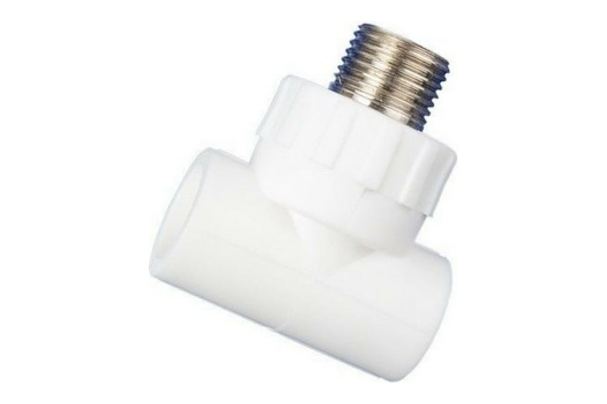 Тройник MeerPlast полипропиленовый PPRC комбинированный Ду32x25 Ру25 НР ...