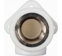 Угольник PPRC белый MeerPlast Дн20x15 Ру25 90гр. внутренняя резьба, с D200-00965