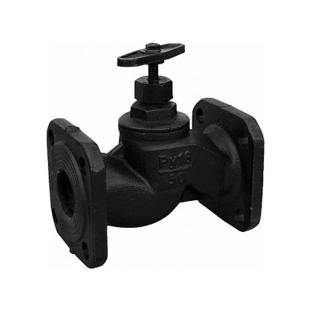 Запорный вентиль Ci аналог 15кч19п Ду50 Ру16 чугунный фланцевый D090 ...