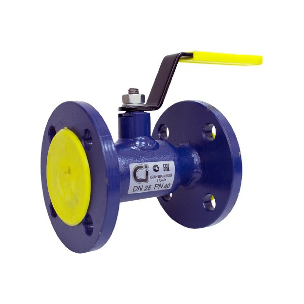 Шаровой кран Ci стандартнопроходной аналог 11с67п Ду80 Ру16 стальной с ...