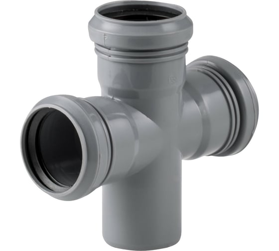 Одноплоскостная крестовина для канализации Flextron 50x50x50, 87 градусов SVK-K11263 1