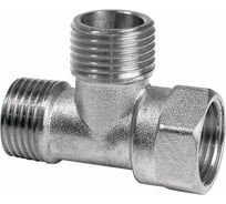 Тройник СВК латунный, никелированный, ВР/НР/НР 1/2 SVK-LT2380