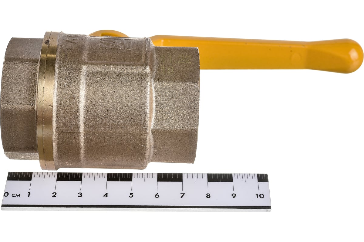 Шаровой кран STI для газа Ду32 Ру16 муфтовый (муфта-муфта) рычаг D170 ...