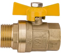 Шаровой кран STI для газа Ду20 Ру16 муфтовый (штуцер-муфта) бабочка D170-00049