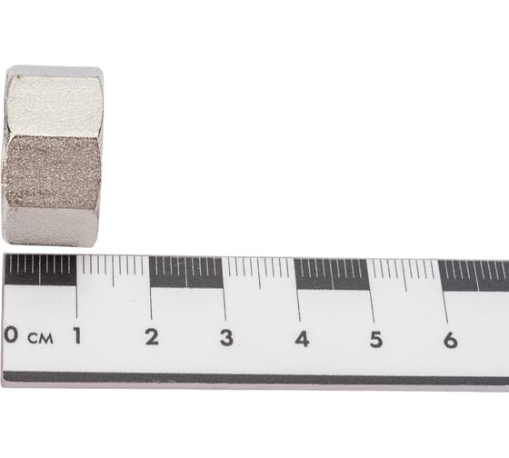 Латунная заглушка STI Ду15 (1/2") Ру16 внутренняя резьба никелированная D270-00245