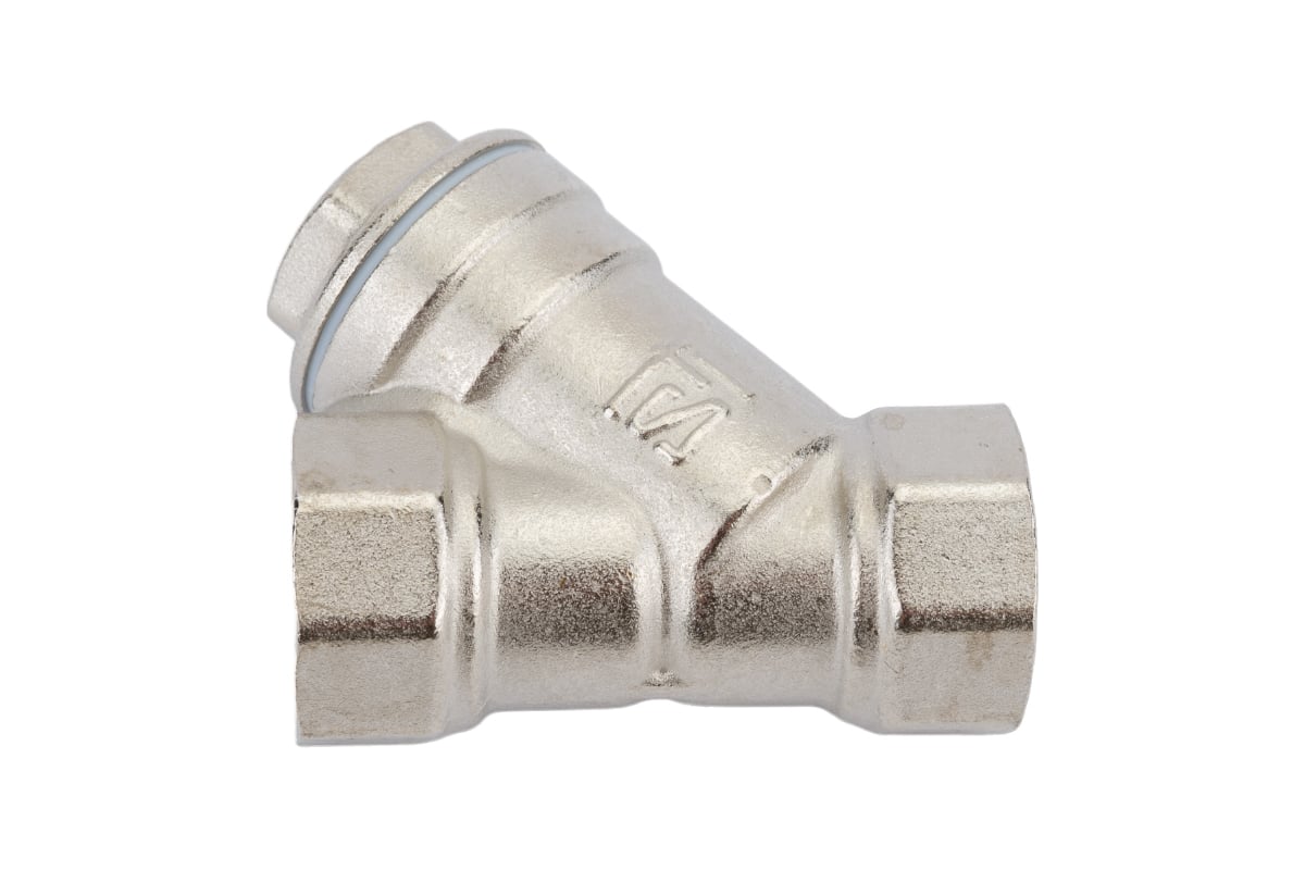 Сетчатый фильтр STI латунный Y-образный Ду15 Ру20 муфтовый уплотнение ...