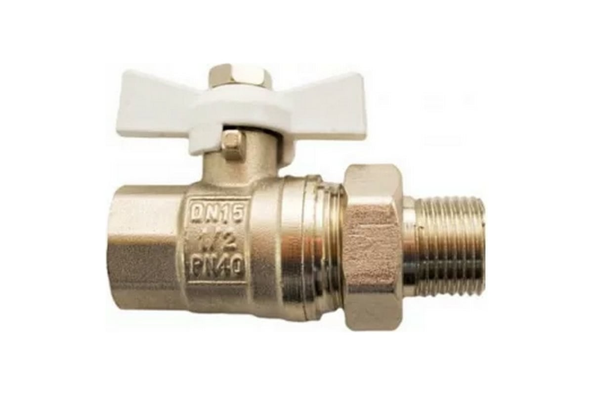 Шаровой кран STI Ду25 Ру40 муфтовый (\"американка\") бабочка D160-02815 ...