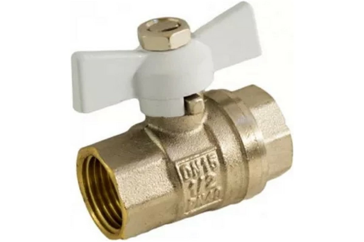 Шаровой кран STI Ду20 Ру40 муфтовый (гайка-гайка) бабочка D160-02805 ...