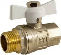 Шаровой кран STI Ду20 Ру40 муфтовый (штуцер-муфта) бабочка D160-02810