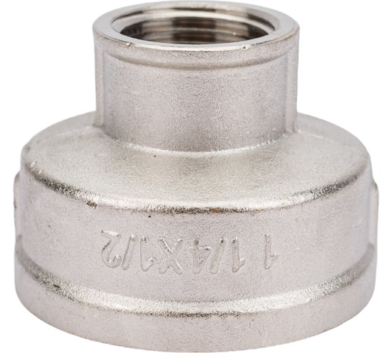 Муфта STI латунная переходная Ду32x15 (1 1/4"x1/2") Ру16 никелированная D270-00426 1