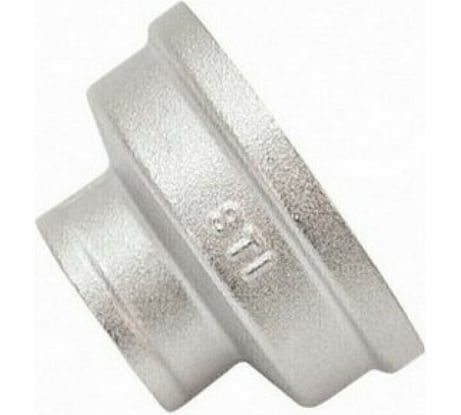 Муфта STI латунная переходная Ду32x25 (1 1/4"x1") Ру16 никелированная D270-00428