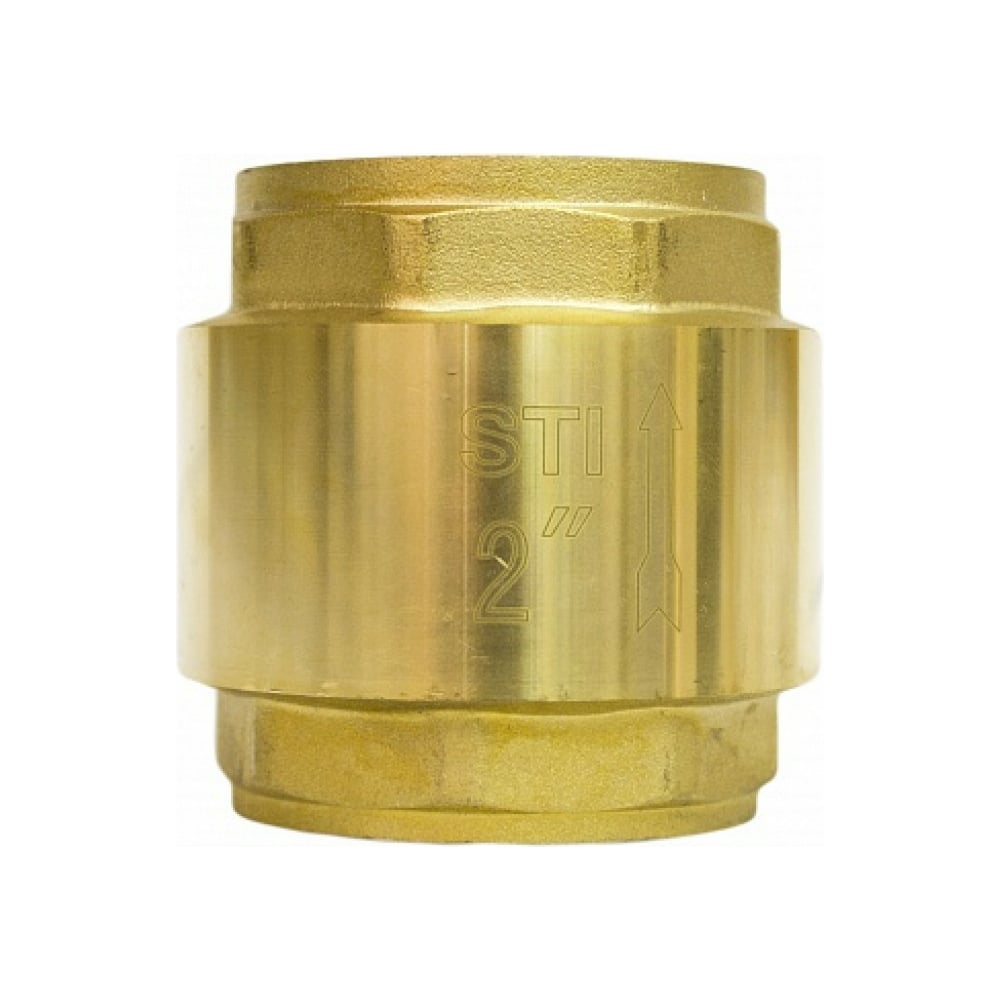 Обратный пружинный клапан STI Ду15 Ру16 латунный с латунным штоком D100 ...