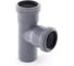 Тройник VIEIR ПВХ 5шт Ф32×32×90 прямой малый ТР 32/90 С 1
