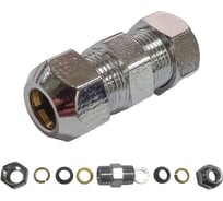 Патрубок хромированный VIEIR 2шт 10 × 10 цанга–цанга PV19