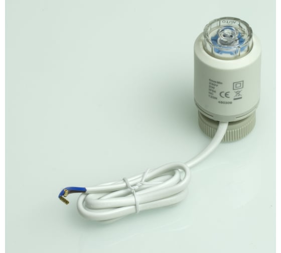 Сервопривод термоэлектрический нормально закрытый диагностируемый VIEIR M30x1.5 230 В для коллекторов отопления и теплого пола VR1135 1