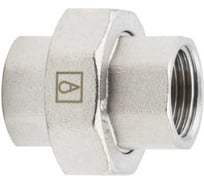 Американка прямая ALATO (разъемная муфта, сгон) ВР-ВР, латунь никелированная 1/2 (5/100) 0130-1515