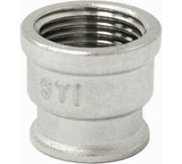 Муфта STI латунная переходная Ду20x15 (3/4"x1/2") Ру16 никелированная D270-00423