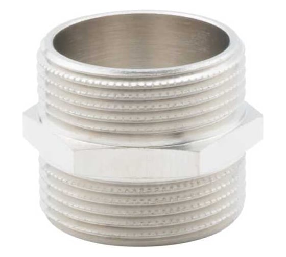 Ниппель ALATOНР-НР, латунь никелированная 1.1/4 (5/60) 0103-3232 1