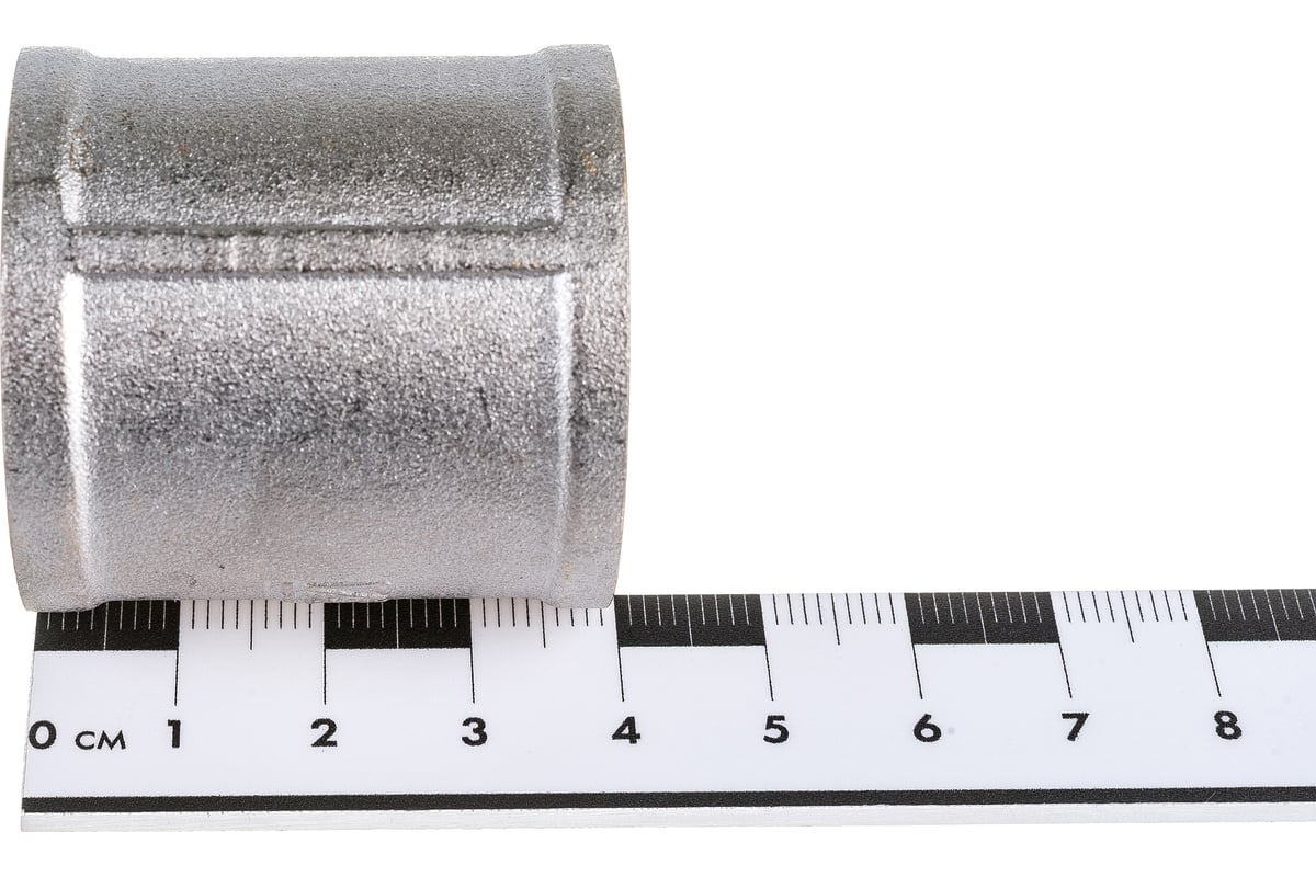 Муфта STI латунная Ду25 (1\") Ру16 никелированная, внутренняя резьба ...