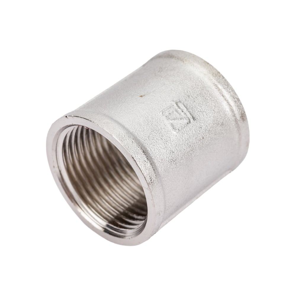 Муфта STI латунная Ду20 (3/4\") Ру16 никелированная, внутренняя резьба ...