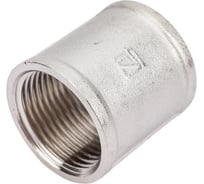 Муфта STI латунная Ду20 (3/4") Ру16 никелированная D270-00417