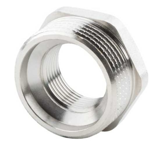 Футорка ALATO НР-ВР, латунь никелированная 1.1/2х1.1/4 (5/65) 0122-4032 1