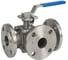 Кран шаровой DN.ru 316-316-PTFE-FP-3L-F-ISO-H Ду50 Ру16 HYMT, 3-ходовой L-тип фланцевый, с ISO фланцем и рукояткой D160-75910 1