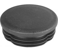 Заглушка круглая для трубы Миниворкс Ø75, стенка 3.0-5.0 мм, серия ILT, цвет черный – (2 шт.) ILT75+3