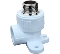 Уголок комбинированный установочный полипропиленовый ViEiR 2 шт Ф25х3/4 наружная резьба для систем отопления и водоснабжения VER254LMC