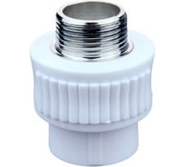 Муфта комбинированная полипропиленовая ViEiR 5 шт Ф20х1/2 наружная резьба переход на резьбовое соединение VER203SM