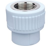 Муфта комбинированная полипропиленовая ViEiR 2 шт Ф40х1 внутренняя резьба переход на резьбовое соединение VER405SF