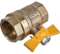 Шаровой кран STI для газа Ду20 Ру16 муфтовый (муфта-муфта) бабочка D170-00047