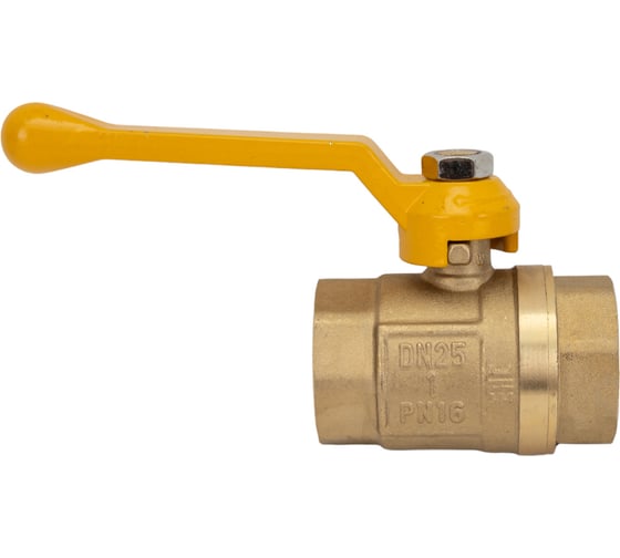 Шаровой кран STI для газа Ду25 Ру16 муфтовый (муфта-муфта) рычаг D170-00051